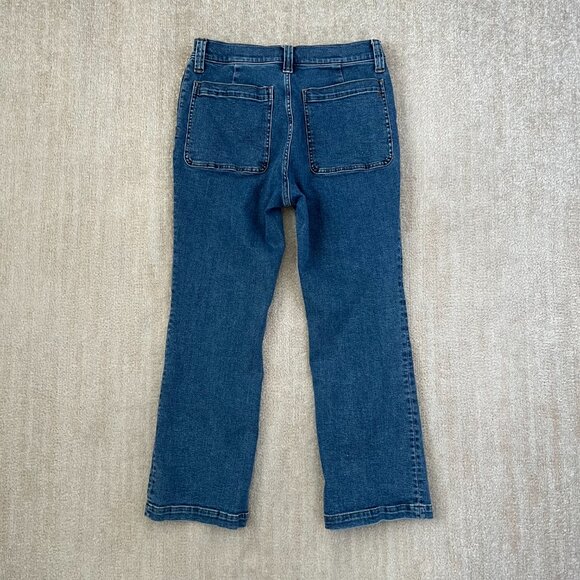 Madewell Mid Rise Kick Out Blue Jeans 30 - Picture 4 of 10